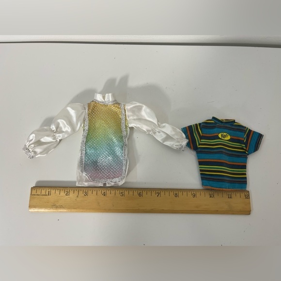 Set of 2 Ken Rainbow Prince Doll Mattel 1999 Barbie #26359 Shirt & Striped Shirt - Picture 7 of 7